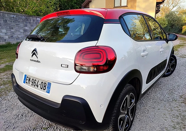 Citroen C3 cena 38900 przebieg: 141000, rok produkcji 2017 z Lubartów małe 466